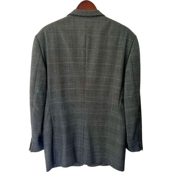 Ermenegildo Zegna Men’s 44R Gray Glen Plaid Wool Suit Jacket & Pants - Picture 11 of 11